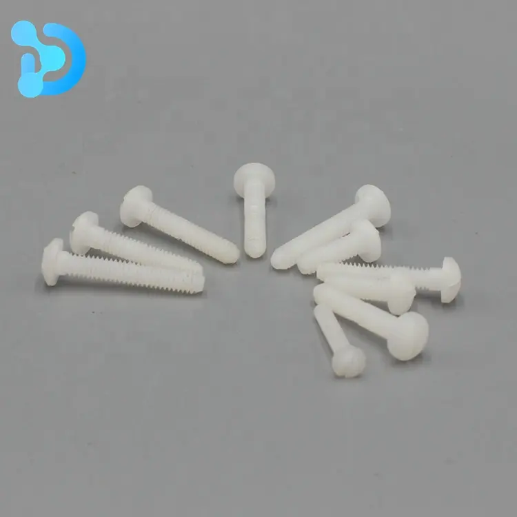 M8 x 10mm pvdf vít vít chìm pvdf rãnh