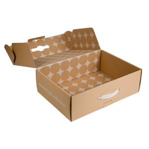 Caja <span class=keywords><strong>de</strong></span> Envío Corrugada Personalizada para Ropa y Zapatos, Empaque Ecológico con Asa para un Transporte Conveniente y Venta al Por Mayor - Product Image 4
