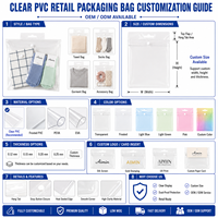 Pochette transparente personnalisée en TPU avec fermeture à bouton, pour blind box, porte-clés, poupées, figurines et rangement de pièces de monnaie
