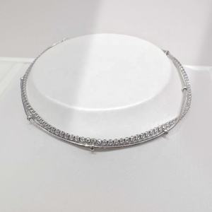 Pulsera de lujo de plata 925 con perlas de agua dulce, oro fino de 14k y circonita, doble capa, sencilla, para mujer, precio al por mayor. - Product Image 2