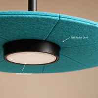 Plafonnier LED moderne en feutre PET (3500K) avec protection oculaire Ra90, design lustre européen pour la maison et le bureau