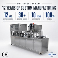 Machine de remplissage et de scellage entièrement automatique pour tasses de boissons au miel, adaptée aux gobelets en papier et en plastique, pour ligne d'emballage alimentaire