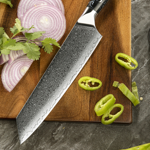 Di alta qualità 8 pollici Kiritsuke <span class=keywords><strong>giapponese</strong></span> damasco coltello da cucina squisita artigianalità con manico in pietra turchese nero - Product Image 3