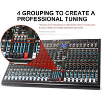 Table de Mixage Audio Professionnelle OEM DX24C 24 Canaux pour Scène Table de Mixage Audio USB