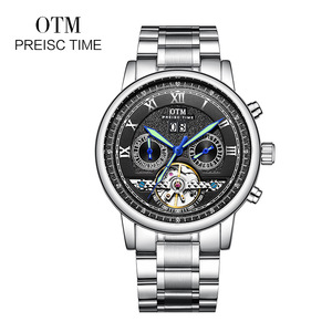 Orologio Meccanico Automatico da Uomo OEM MOD con <span class=keywords><strong>Volano</strong></span>, Impermeabile, Lancette Luminescenti, Cinturino in Acciaio Inossidabile e Chiusura a Farfalla - Product Image 4