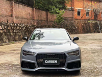 Kit carrosserie large - Compatible avec Audi A7 RS7 12-15 Pare-chocs avant/arrière Diffuseur Jupes Grille Matériel PP Haute qualité Neuf Parfait à visser