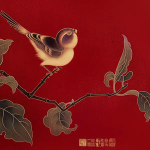 Elegante Cubierta para Caja de Medidor Hidráulica con Panel de Latón con Diseño de Gorrión Castaño <span class=keywords><strong>y</strong></span> Arte Mural, Marco de Madera Maciza Premium con Ensamble de Espiga <span class=keywords><strong>y</strong></span> Mortaja - Product Image 5