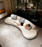 Sofá para Sala de Estar, Muebles de Tela de Terciopelo, Sofá Moderno, Sofás de Lujo, Estilo Europeo de Lujo