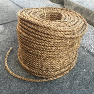 <span class=keywords><strong>Corde</strong></span> tressée en jute, <span class=keywords><strong>sisal</strong></span> et chanvre de Manille <span class=keywords><strong>couleur</strong></span> chocolat, torsadée, à nœud facile, faible élasticité, bonne résistance à l'usure et à la chaleur, pour emballage - Product Image 6