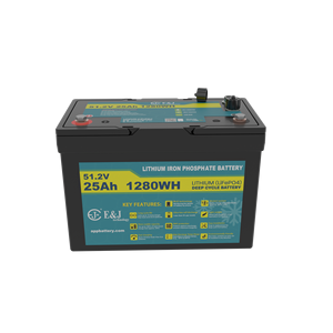 그룹 27 48V 25Ah 리튬 배터리 드롭인, 스마트 블루투스 및 2개의 CANbus 포트 - Product Image 1