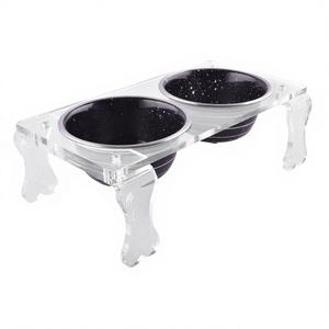 ชามอาหารสัตว์เลี้ยงแบบพกพาตั้งได้3ชิ้นมีประกาย - Product Image 1