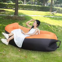 Outdoor Aufblasbares Faulenzersofa für Musikfestivals, Tragbare Luftmatratze, Camping-Picknick Einzelpersonen-Oxford-Stoffbett zum Sitzen und Liegen