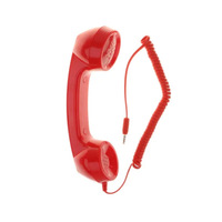 Grosir Pabrik penerima telepon, penerima telepon Anti radiasi Retro 3.5mm Jack Mini Mic Speaker Handset telepon