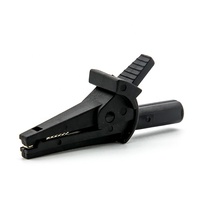 10A Krokodilklemme mit Nylon-Isolator 50mm Länge Kompatibel mit 4mm Bananenstecker Batterie/Testklemme