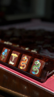 CHIVAN Tuiles de Mahjong Américain en Acrylique Style Vintage 160 Pièces Marron Chocolat Motif Floral Dragon Champignon en Relief