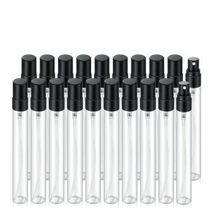Hot Sale 3ml 5ml 10ml Clear Transparent Customizable Cap Luxury Glass Square Refillable <b>Perfume</b> Spray <b>Sample</b> <b>Bottle</b> Screen - Product Image 5