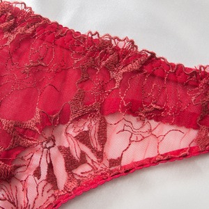 Wholesale Ultra-Thin Floral Embroidered Lingerie <b>Set</b> <b>Sexy</b> See-Through Fishbone <b>Bra</b> Panty <b>Set</b> - Product Image 5
