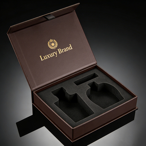 Caja de Regalo Magnética <span class=keywords><strong>CRD</strong></span> para Boda, Caja de Papel Plegable con Asa, Logotipo Personalizado, Empaque de Lujo al por Mayor - Product Image 3