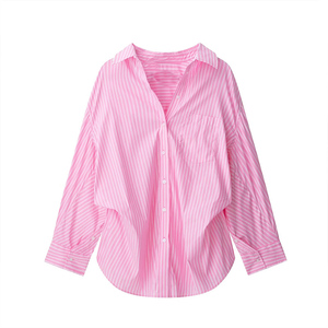 ZATRHMBM Nuova Collezione Primavera/Estate 2026: <span class=keywords><strong>Camicia</strong></span> in Popeline Ampia <span class=keywords><strong>e</strong></span> alla Moda, <span class=keywords><strong>Camicia</strong></span> Casual da <span class=keywords><strong>Donna</strong></span> con Colletto Retrò - Product Image 1