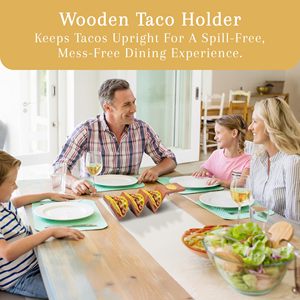 Plateau à tacos en <span class=keywords><strong>bois</strong></span> de bambou durable avec bols en acier inoxydable, parfait pour les fêtes et les médias sociaux - Product Image 2