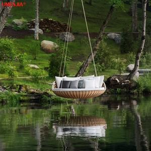 Modern Outdoor Furniture Swingrest <strong>Hanging</strong> Lounger Daybed Swing Chair Hammock - Product Image 5