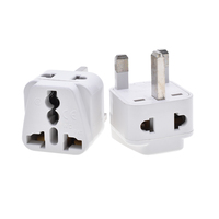 Adaptateur de voyage 3P norme britannique 2 1, prise universelle UK, ABS 10A, prise électrique à usage commercial pour Singapour, Arabie Saoudite, Émirats arabes unis