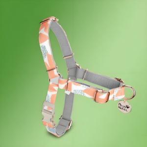 Harnais pour chien en coton respirant de qualité supérieure, taille L, anti-traction, design personnalisé, luxe et mode - Product Image 1