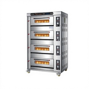 <span class=keywords><strong>Four</strong></span> à pain au maïs commercial à gaz, quatre niveaux, 8/12/16 plateaux, grande capacité avec pulvérisation de vapeur, nouvelle exportation pour usage en boulangerie - Product Image 1