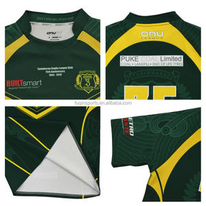 Seragam Rugby Maori Kustom FQ, Jersey Rugby Cetak Sublimasi Set Lengkap untuk Pria, Jersey Rugby Kustom AU NZ, Celana Pendek Seragam Tim - Product Image 6