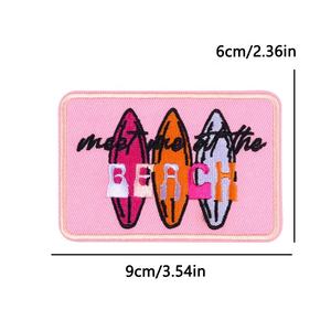 Patch brodé thermocollant 'Meet Me at the Beach' et 'Sea La <span class=keywords><strong>Vie</strong></span>' pour une ambiance estivale - Product Image 3