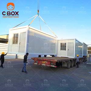 บ้านสำเร็จรูปแบบตู้คอนเทนเนอร์ Cbox ขนาด 20 ฟุต แบบพกพา ทันสมัย ประกอบง่าย เหมาะสำหรับใช้เป็นสำนักงานขนาดเล็ก บ้านพักอาศัยชั่วคราว หรือห้องรักษาความปลอดภัย สามารถถอดประกอบได้ - Product Image 2
