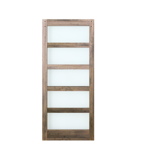 Nội thất Full-Lite khung gỗ và Frosted/rõ ràng Kính Barn <span class=keywords><strong>Door</strong></span> slab với phần cứng Kit cho ngôi nhà - Product Image 6