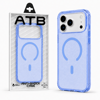 Étui de téléphone personnalisé ATB avec paillettes transparentes pour iPhone 18, charge sans fil magnétique, Capa De Celular OEM ODM