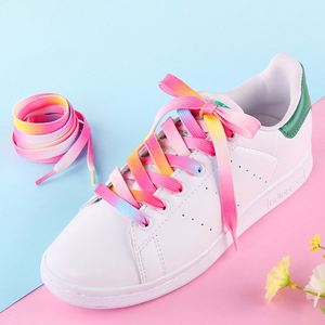 เชือกผูกรองเท้าพิมพ์ลายแฟชั่น AF สีรุ้งไล่เฉด ขนาด 8 มม. โพลีเอสเตอร์หลากสี เชือกผูกรองเท้าลายรุ้ง ความยาวสั่งทำได้ ลดราคา - Product Image 2