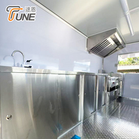 Camion de cuisine mobile complet pour la vente de snacks, beignets, hot-dogs, pizzas, glaces pour restaurants et commerçants