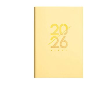 Agenda Diaria y Mensual 2026 Multicolor, Tamaño A5, Tapa Dura de Cuero PU, Encuadernación Cosida, Español-Inglés, Páginas Gruesas - Product Image 4