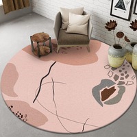 Tapis de sol en peluche sur mesure, rond, 3d, pour chambre à coucher, salon, nouvelle zone