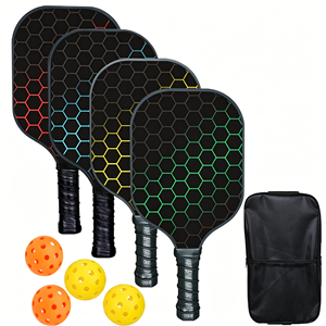 Apex Toray 800 Carbon 16Mm Pro-Core Pickleball Paddle With Grit-Blast Surface And Aero-Vent <b>Frame</b> For Aspiring Professionals - Product Image 1