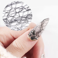 Autocollants pour ongles en résine or et argent, motifs lignes fines françaises, décalcomanies métalliques de luxe pour nail art, décorations tendance pour doigts