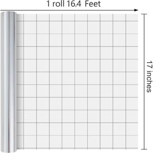 Merture Metallic Silver Wrapping <b>Paper</b> <b>Roll</b> 17 In X 16.4 Ft Solid Color With Cutting Lines For Gift <b>Wrap</b> Birthday Christmas - Product Image 3