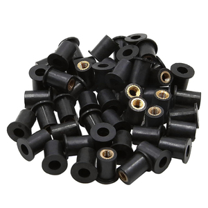 Clips de fixation automatique M3 M4 M5 M6 M8, insert d'expansion NBR, écrou à <span class=keywords><strong>rivet</strong></span> <span class=keywords><strong>aveugle</strong></span> en laiton et caoutchouc, vis, moto, poli, classe 6 pour l'exploitation minière - Product Image 4