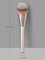 Pinceau de fond de teint professionnel unique, pinceau cosmétique de haute qualité, pinceau plat pour le maquillage, logo privé en stock