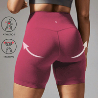 MIQI vêtements actifs taille haute motard cyclisme Gym Shorts Yoga Fitness course bout à bout Lfiting Booty Yoga Shorts