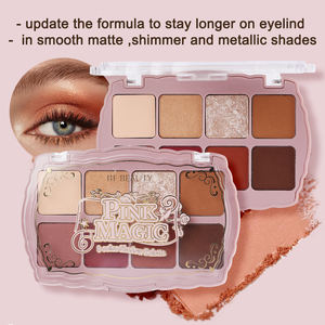 Paleta de sombras de ojos con purpurina, paleta de sombras de ojos pigmentadas de larga duración, suave y personalizada, paleta de sombras de 8 colores Reaissance Classic - Product Image 3