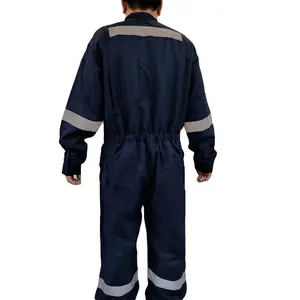 High Visibility Coverall Overall Suit Reflective Work Wear with long sleeve