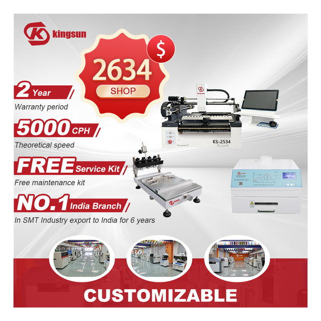 Pcb Manufacturing Machine Smt Full Automatic Production Line Led Making Desktop Smt Pick and Place Machine Smt Production Line