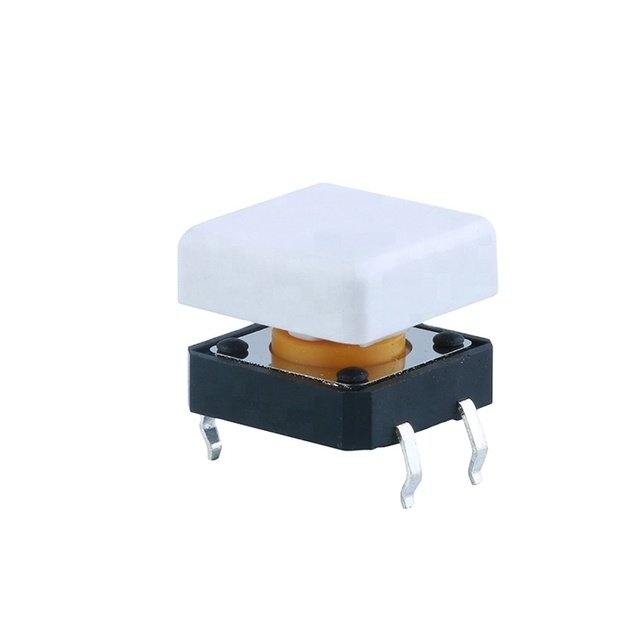 JC-A06-F5  12x12mm Series Tactile square Tact Switch Key  with Waterproof Push Button Tact Switch