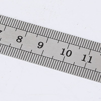 Règle en acier droite, règle à dessin en métal de qualité supérieure, personnalisée, 20 cm, 30 cm