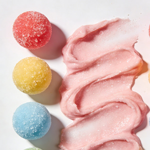 Boules de gommage au sucre parfumées aux fruits biologiques CALFLYN avec sucre de canne biologique et huile de noix de coco, gommage exfoliant hydratant pour le corps, soin spa - Product Image 3