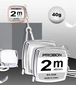 Llavero de Metal de 2M/6,5 pies, Mini cinta métrica de acero pequeña, cinta métrica de acero de doble escala en pulgadas - Product Image 2